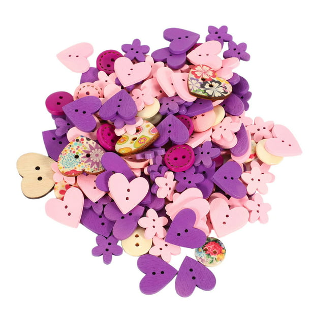 Mixed Wooden Round Heart Animal Buttons Embellishment Sewing Craft Scrapbook DIY